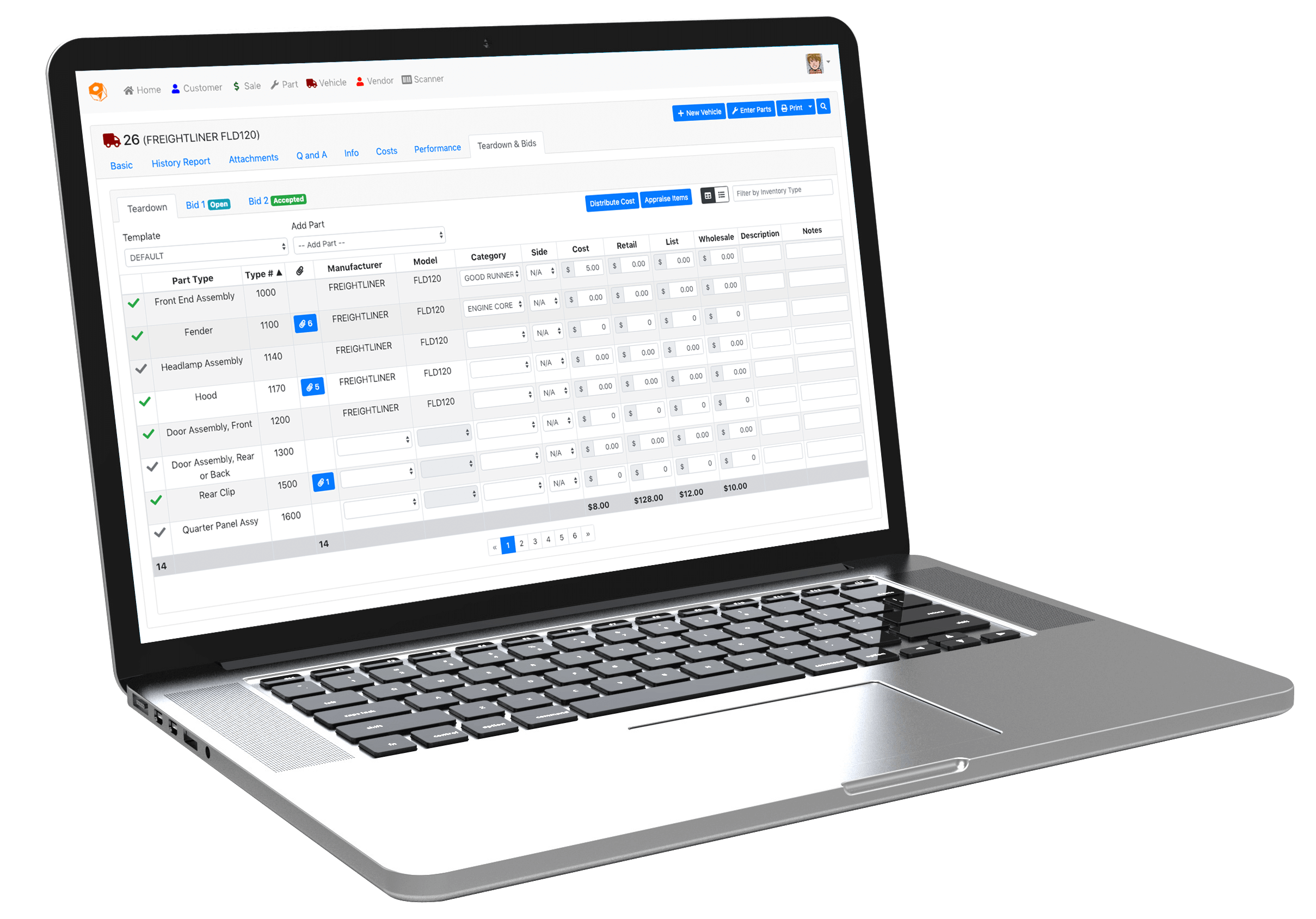 ITrack Pro - Heavy Truck Parts Inventory Management System