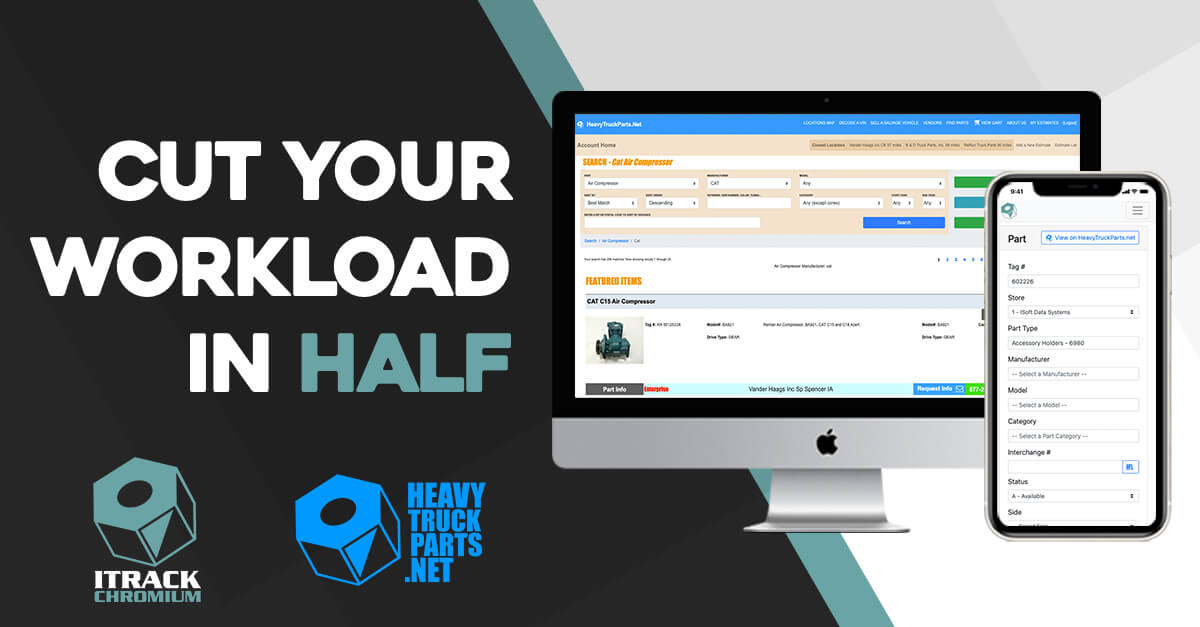 Automatically List Parts Online with ITrack Chromium and HeavyTruckParts.Net