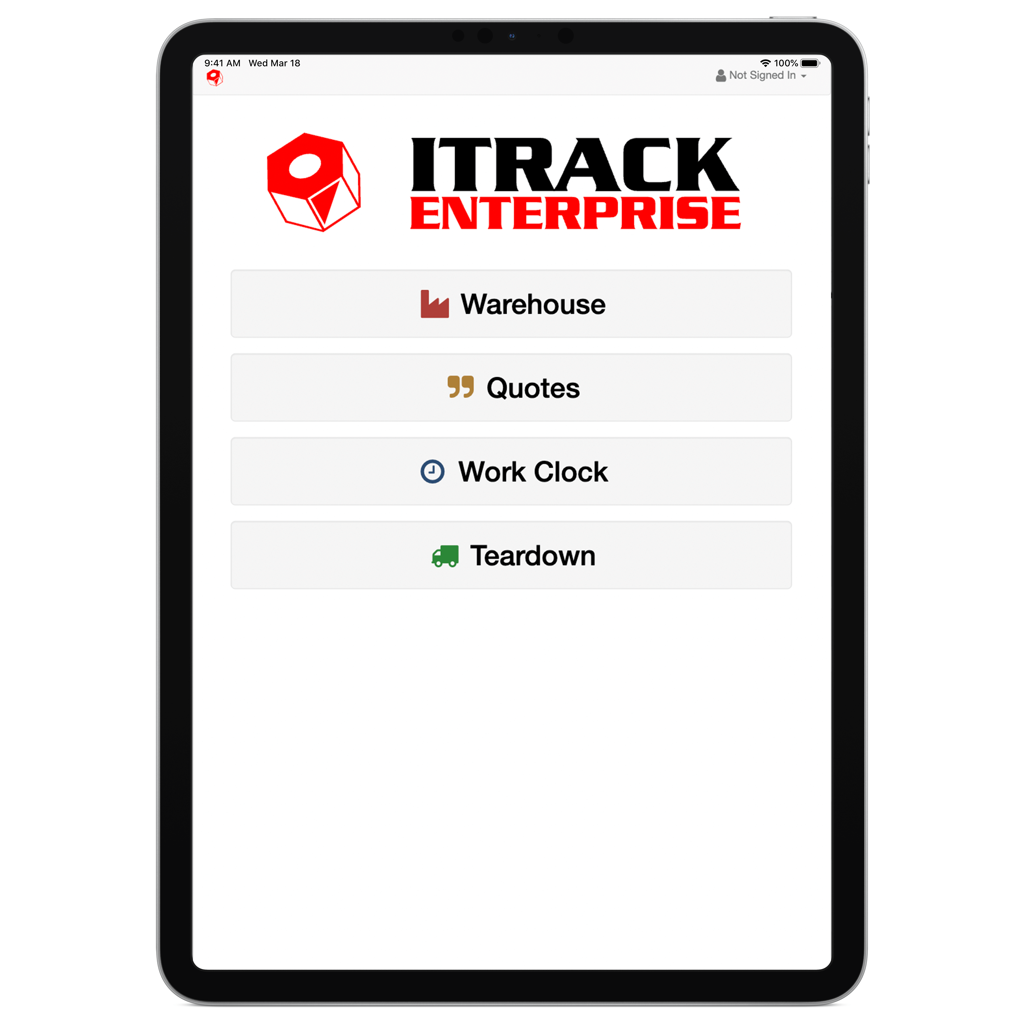 ITrack Enterprise - Mobile