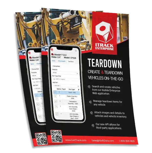 Mobile Teardowns - ITrack Enterprise Web for Heavy Equipment