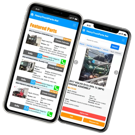 HeavyTruckParts.Net works with ITrack inventory systems allowing you to instantly upload parts and vehicles for sale online